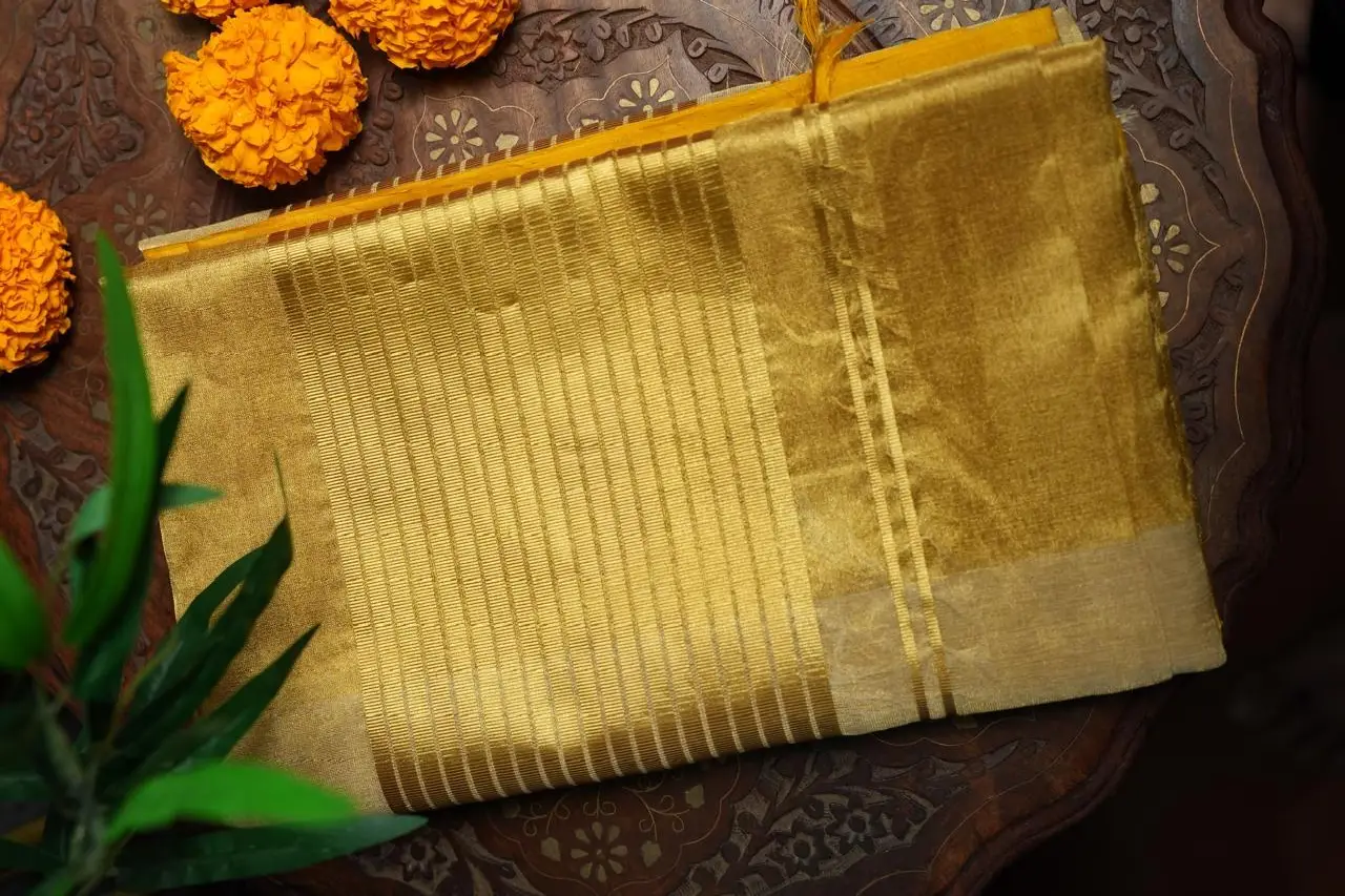 Pure Handloom Half & Half Premium Tissue Saree - Signature Heritage Collection